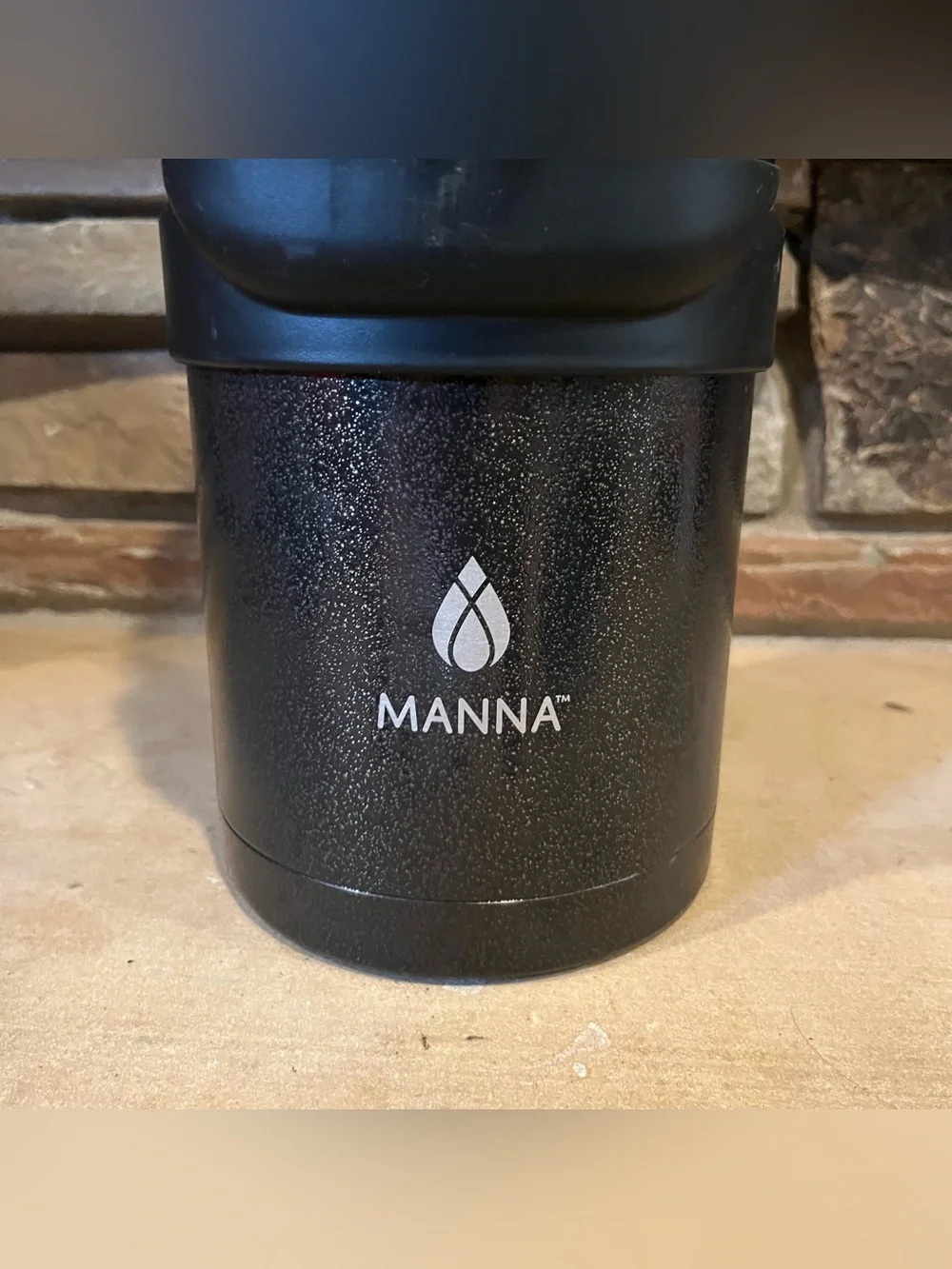 Manna Titan Black Stainless Steel Vacuum Gallon Jug - 4 Liters